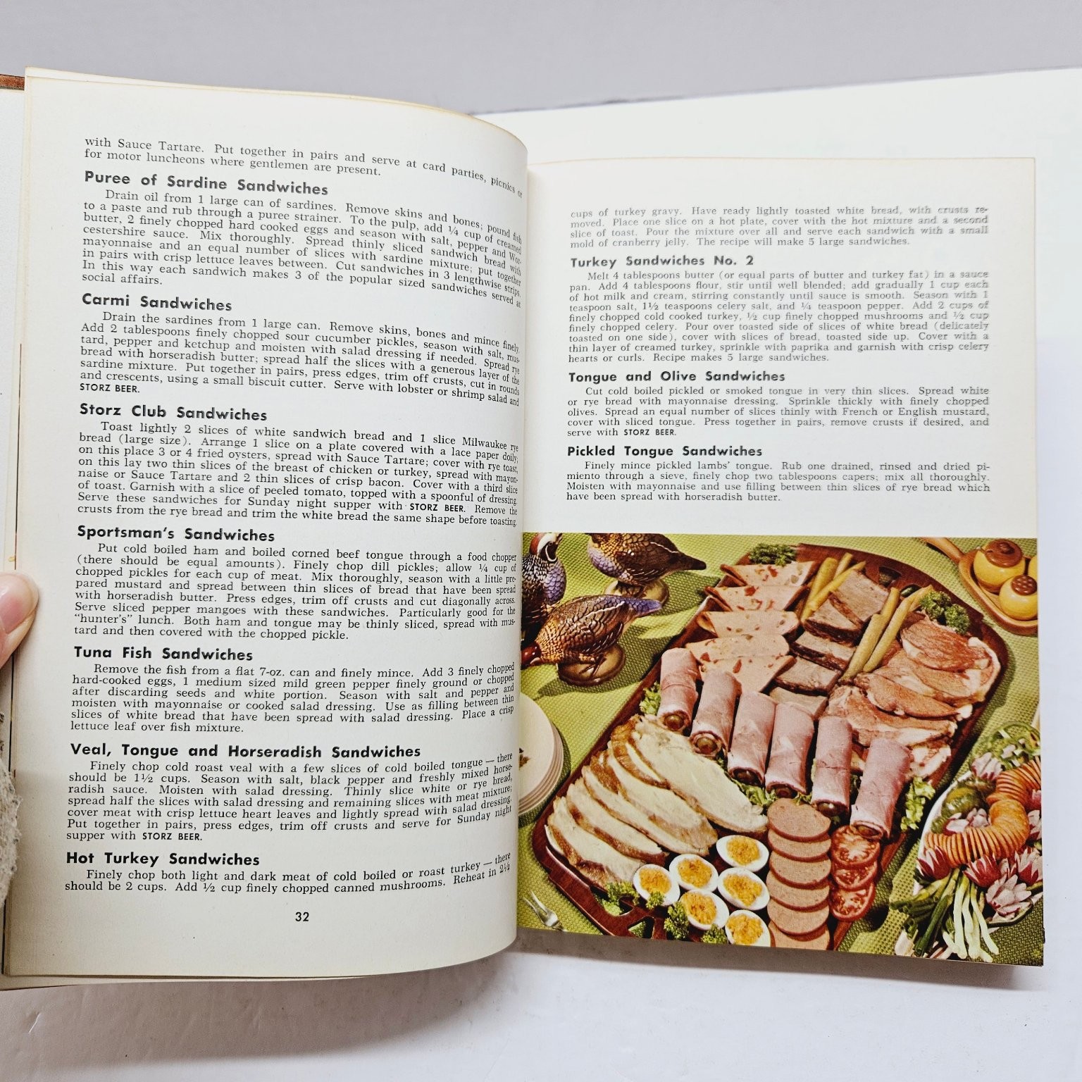 Vintage 1957 Beer/Game/Cuisine Cookbook – The NEW Storz by Arthur C. Storz HC