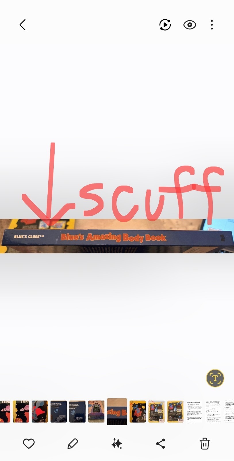Vintage Blue’s Clues Book Bundle – New “Amazing Body” & VGUC “Skidoo to Planets”