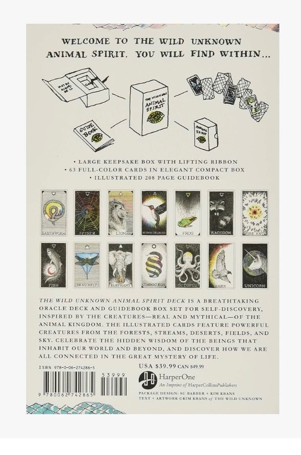 The Wild Unknown Animal Spirit Deck and Guidebook (Official Keepsake Box Set NEW