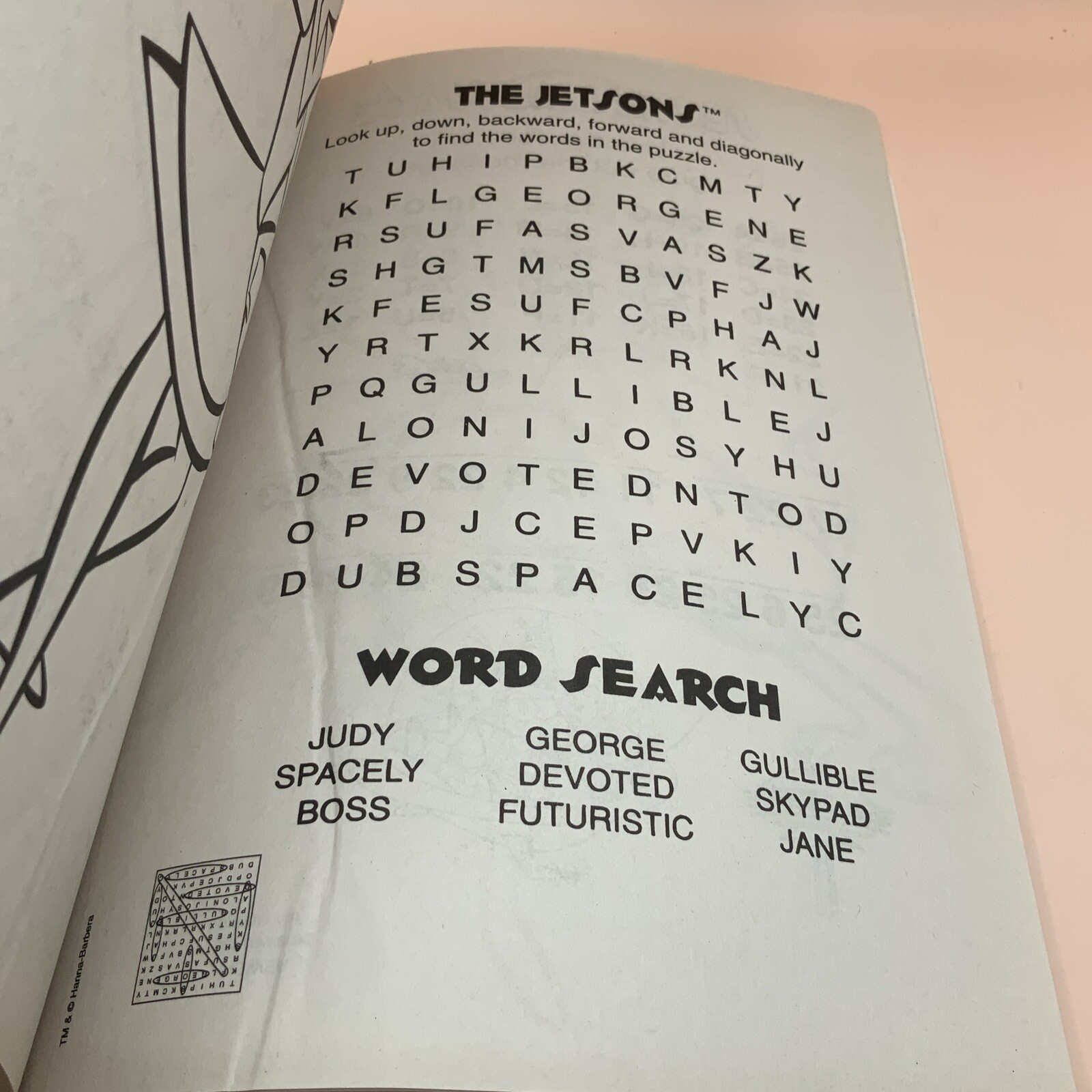 Dalmatian Press 2004 My Special Book To Color The Jetsons Astros World-Uncolored