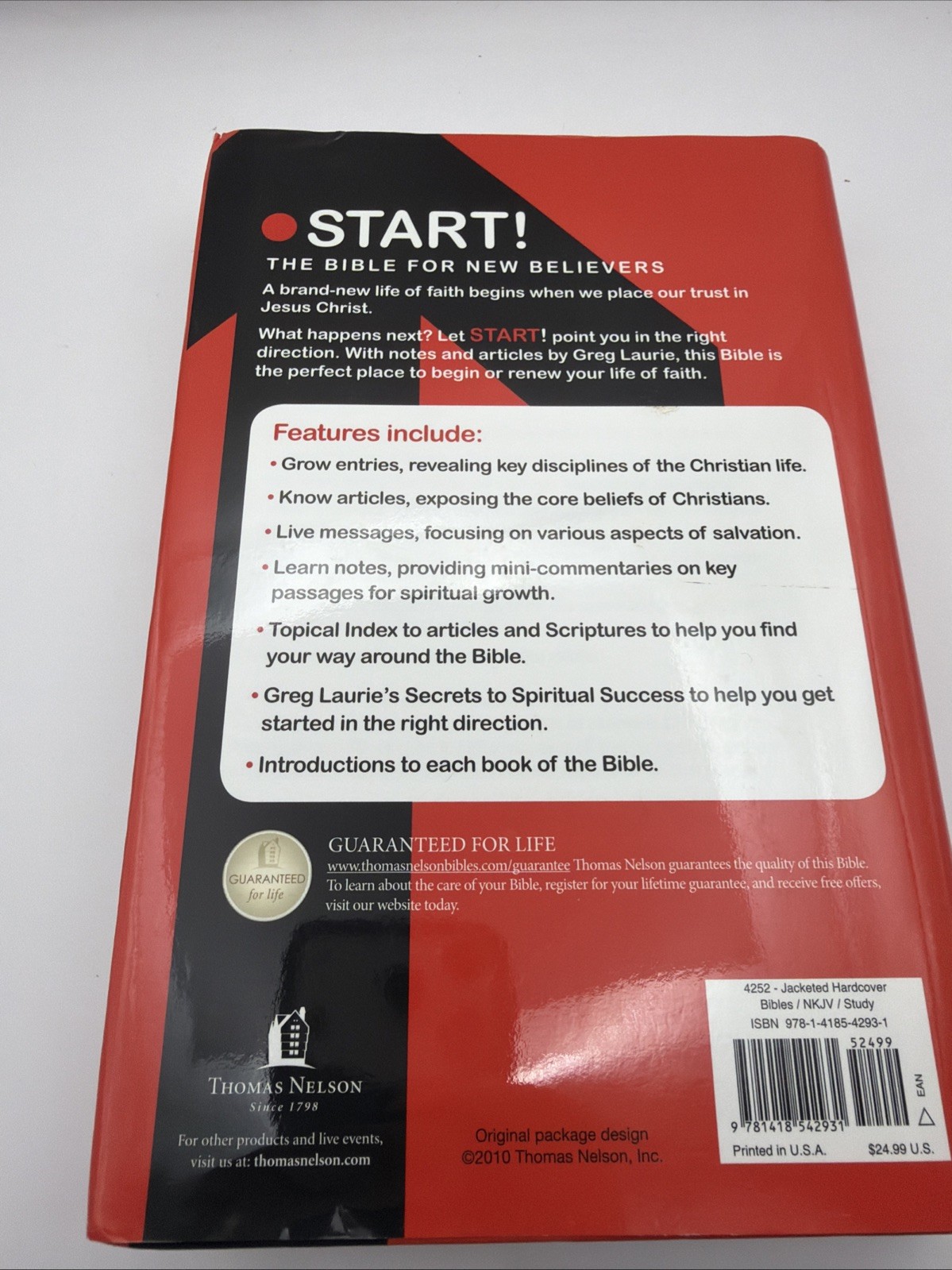 NKJV, START! The Bible For New Believers, Hardcover – Hardcover –