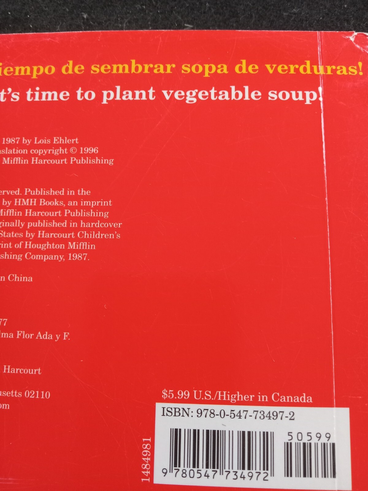 Spanish English Dual Language Board Book By Lois Ehlert Growing Vegetable Soup