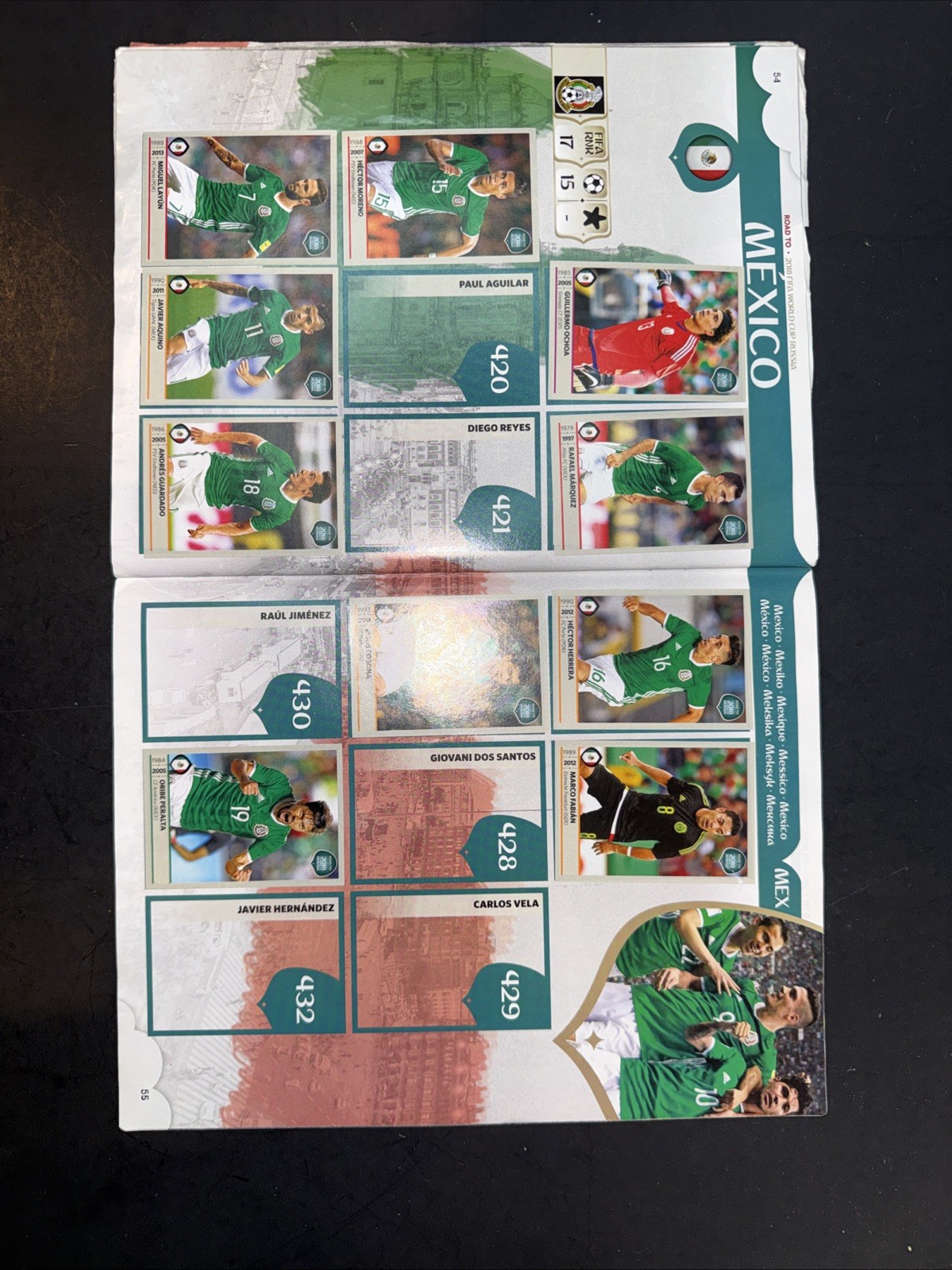 Panini Road to 2018 FIFA World Cup Russia Sticker Album w/ Stickers