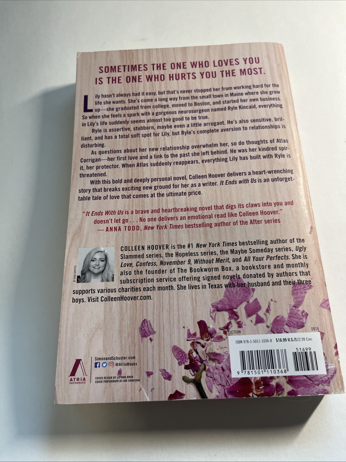 Lot of 3 Colleen Hoover Paperbacks, VG EB22