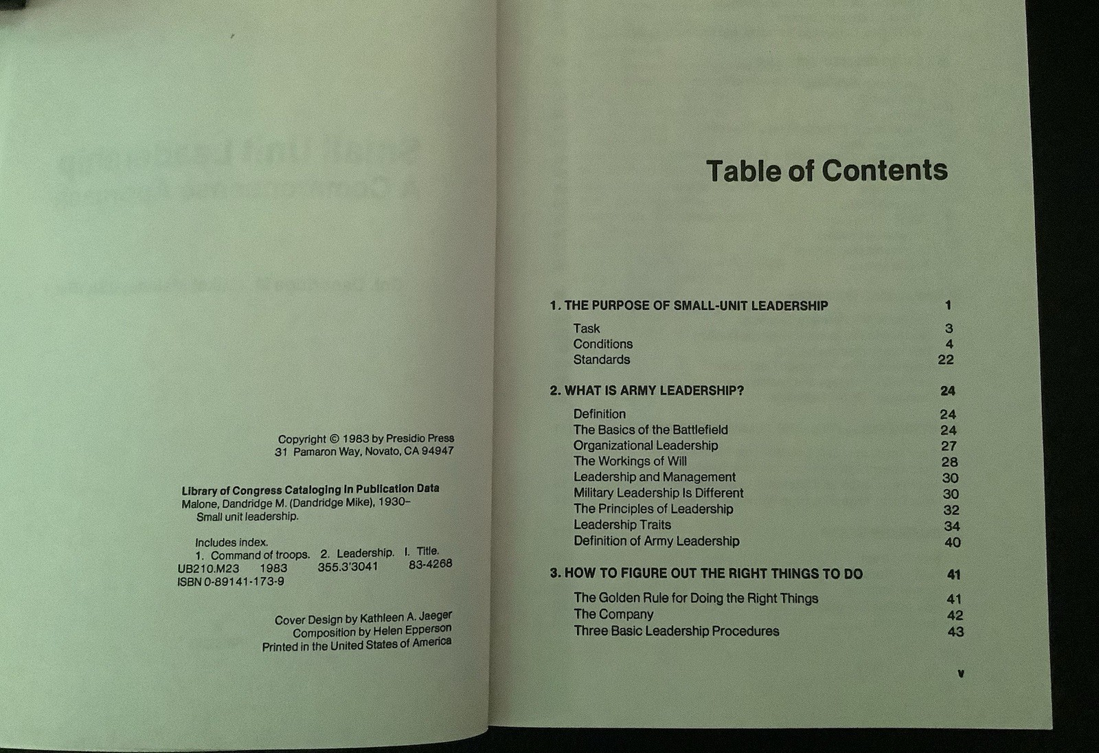 Small Unit Leadership: A Commonsense Approach – Paperback – GOOD