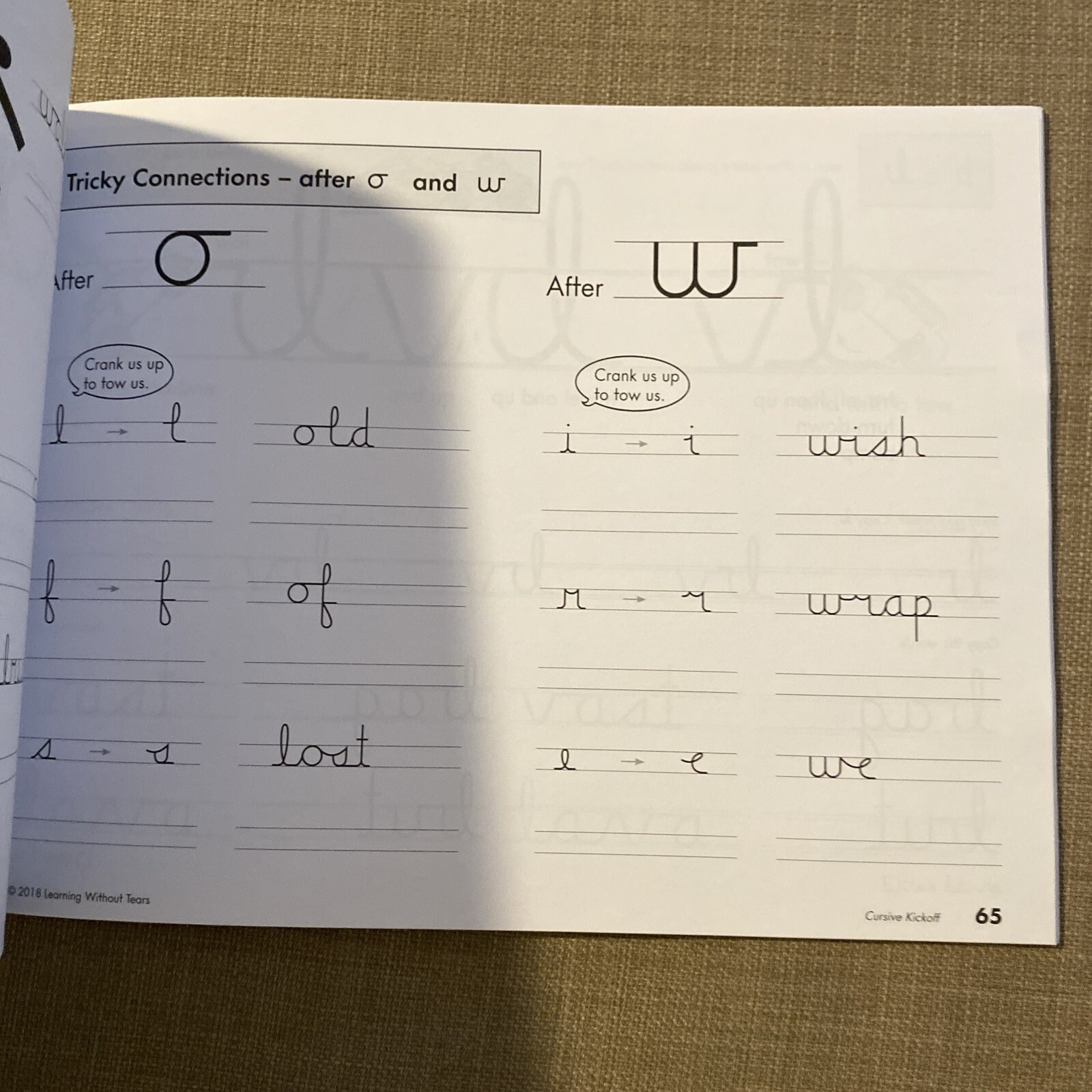 Learning Without Tears – Cursive Kickoff Student Workbook Like New