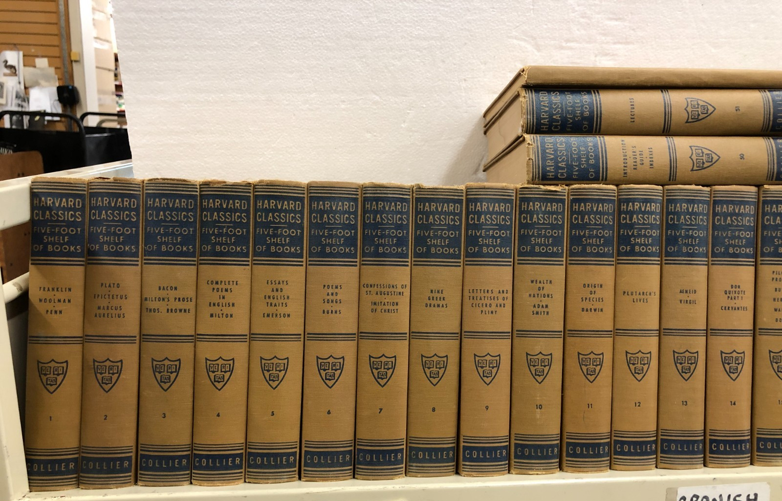 Harvard Classics, Five-Foot Shelf Of Books, 1937, 1938, 52 volumes, EB-3