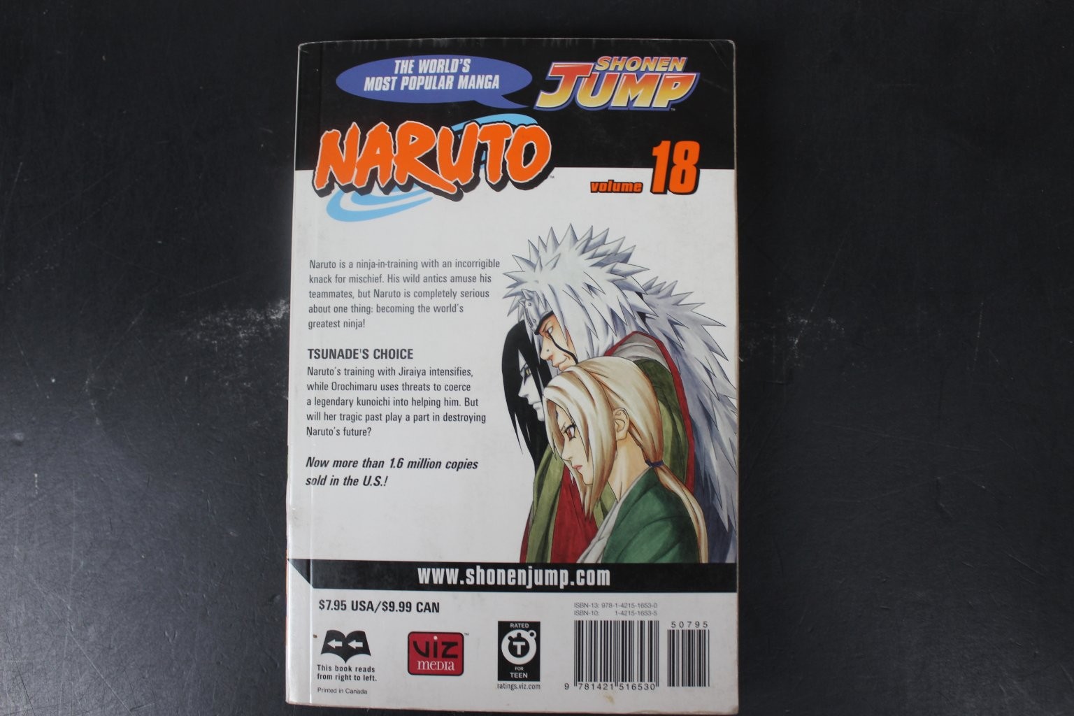 Naruto Vol 18 Tsunade’s Choice Masashi Kishimoto 2007 Manga VIZ Media