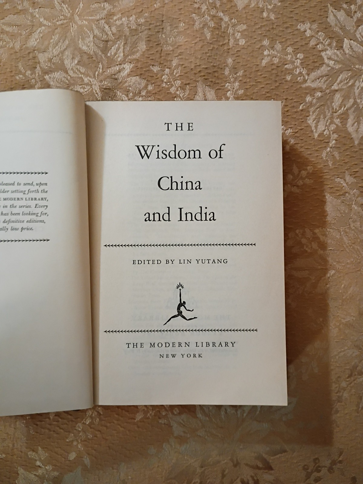 The Wisdom of China and India 1942 Lin Yutang Modern Library HC Anthology Book