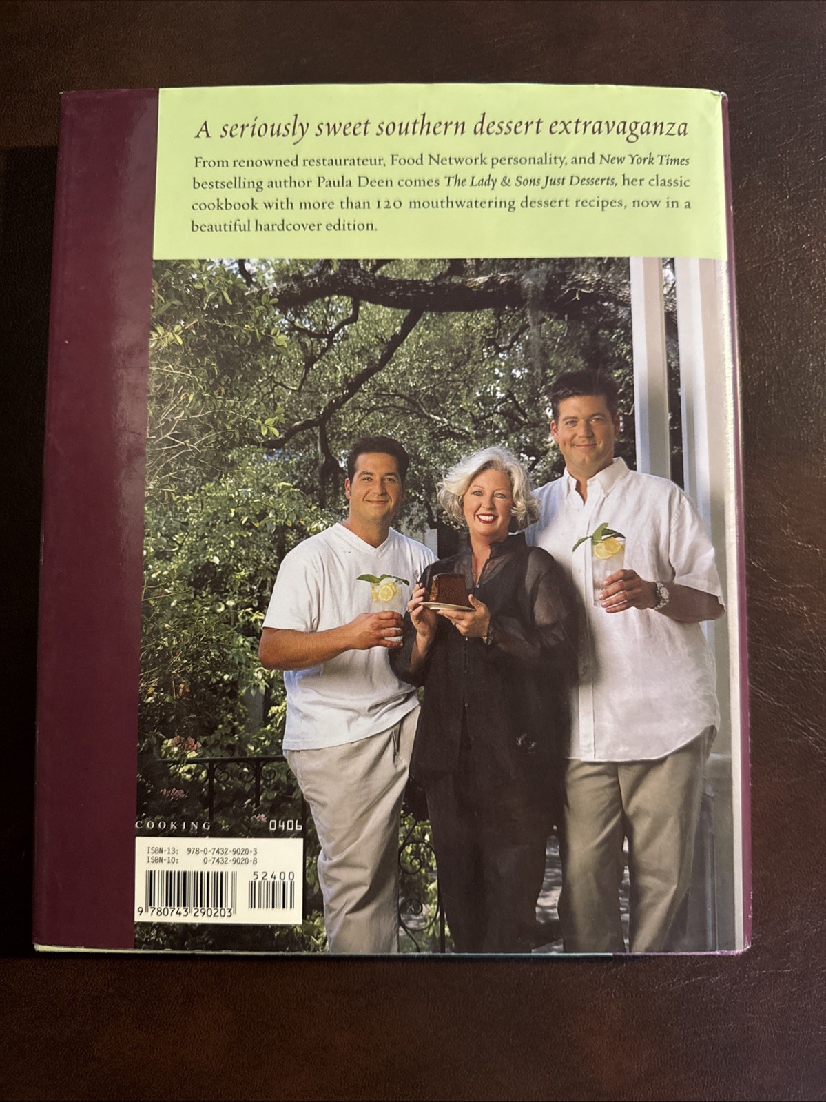 The Lady & Sons Just Desserts Cookbook First Edition, Second Printing Hard Back