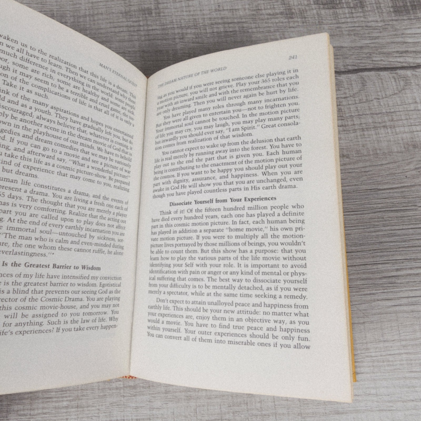 Man’s Eternal Quest HC by Paramahansa Yogananda 1975 Self Realization Fellowship