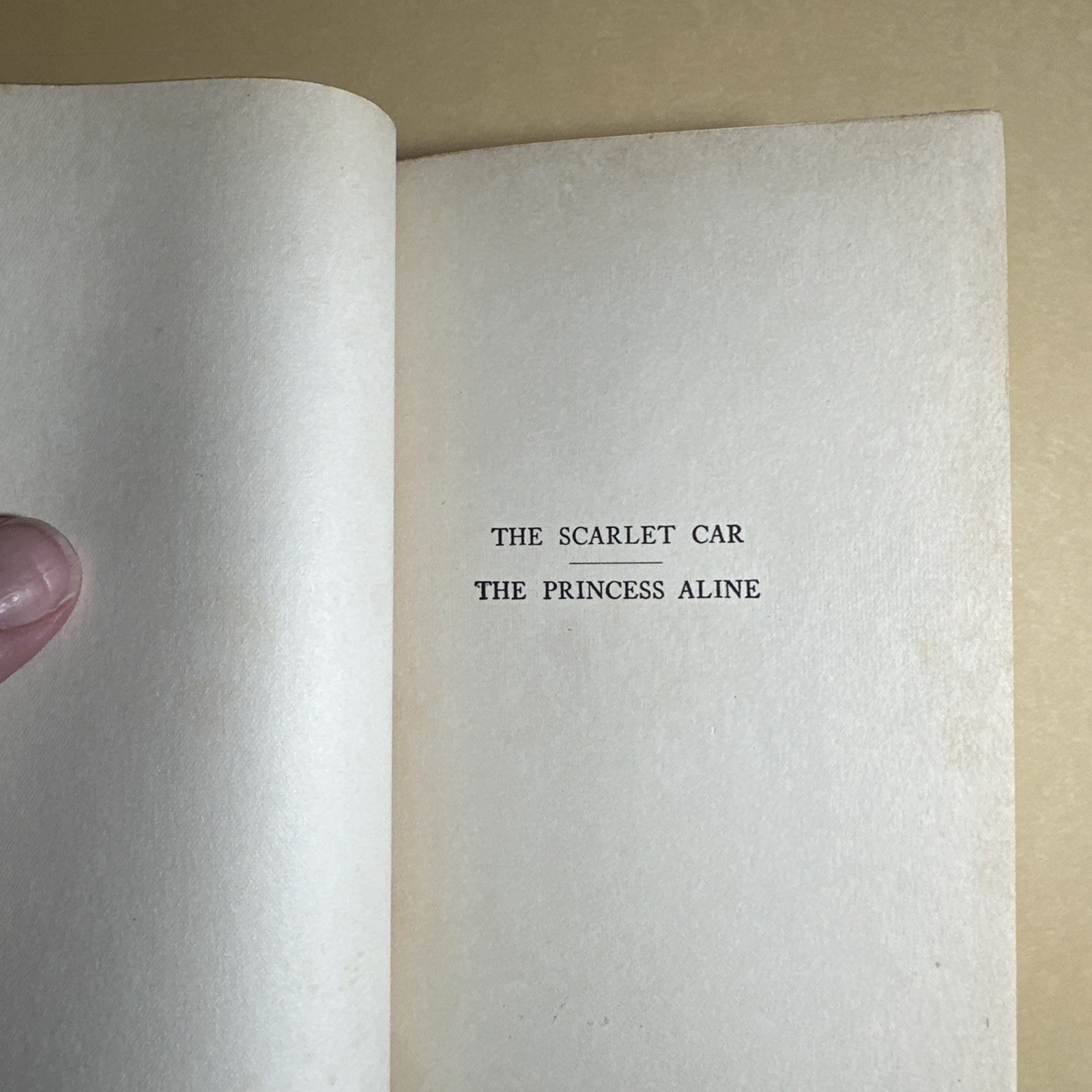 The Scarlet Car and The Princess Aline by Richard Harding Davis 1911 HC 25A1218