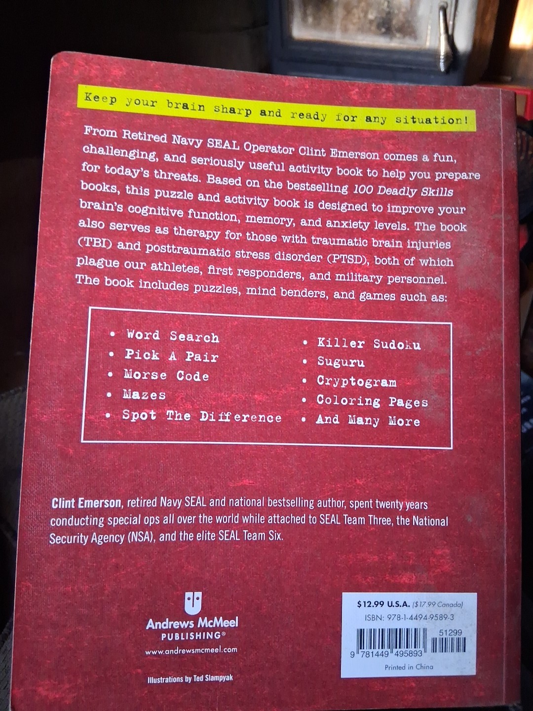 Deadly Skills Puzzle and Activity Book by Clint Emerson (2018, Trade Paperback)