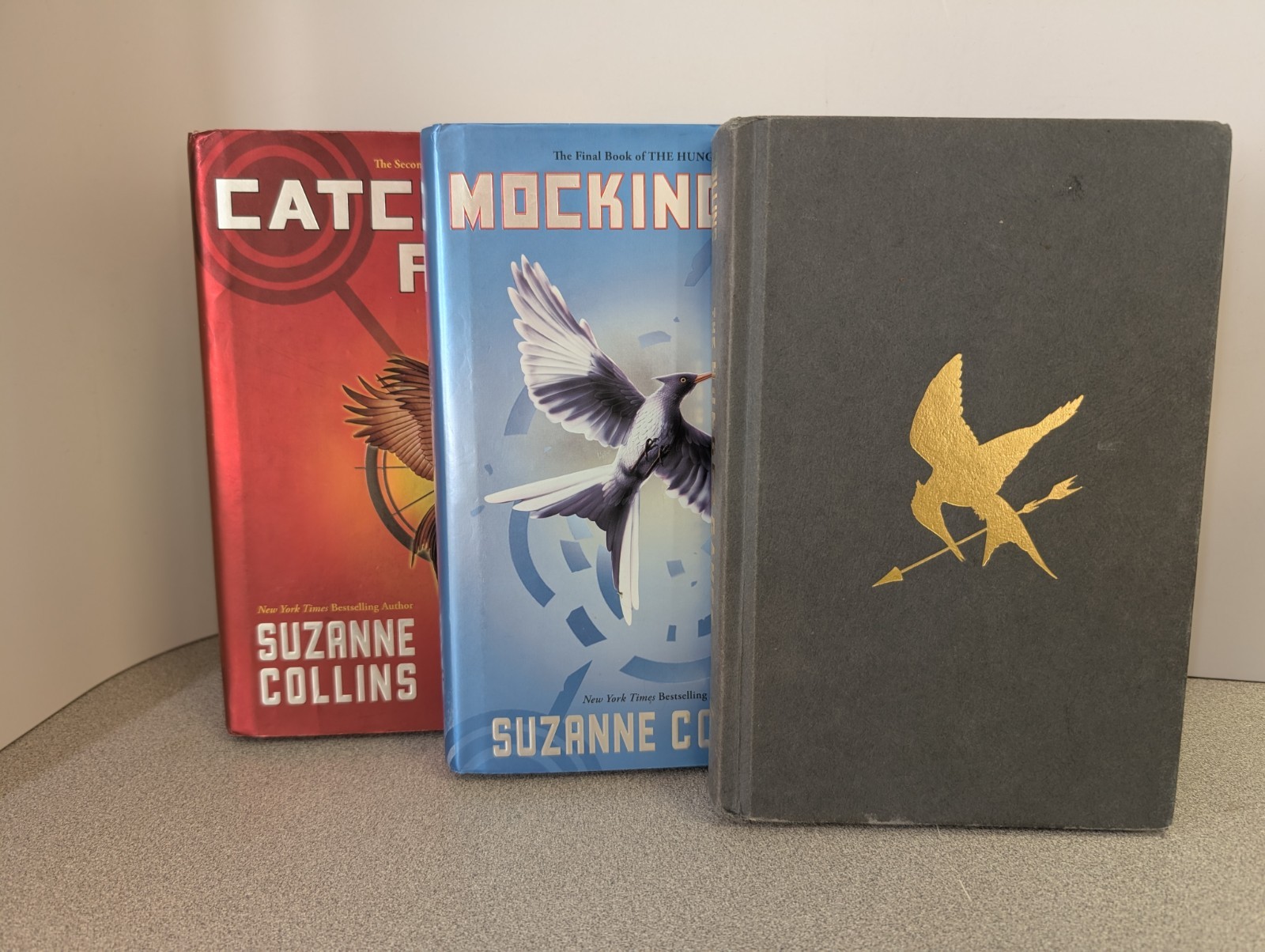 Hunger Games Trilogy HC Box Set. Complete Books, Vol 1 Missing Dust Jacket.
