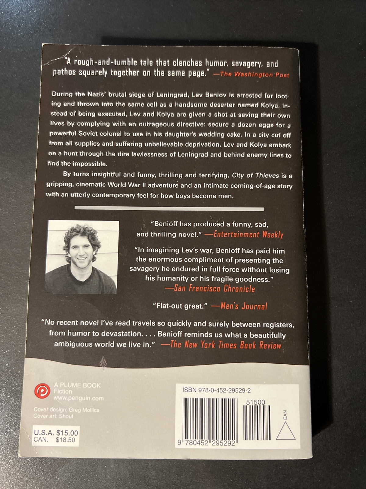 City of Thieves : A Novel by David Benioff (2009, UK-B Format Paperback)