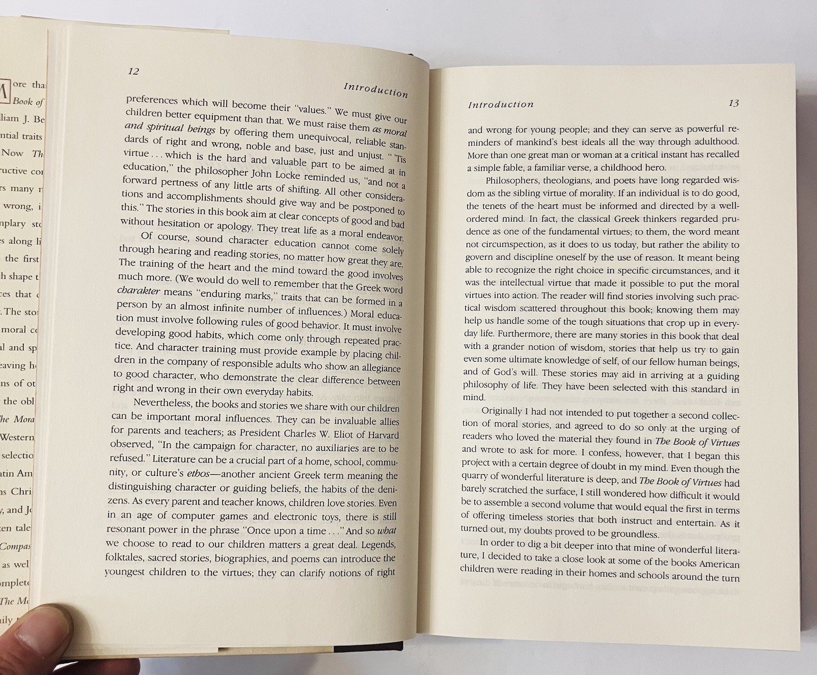 The Moral Compass – William J Bennett (1995, 1st Ed Hardcover w Dust Jacket) EXC
