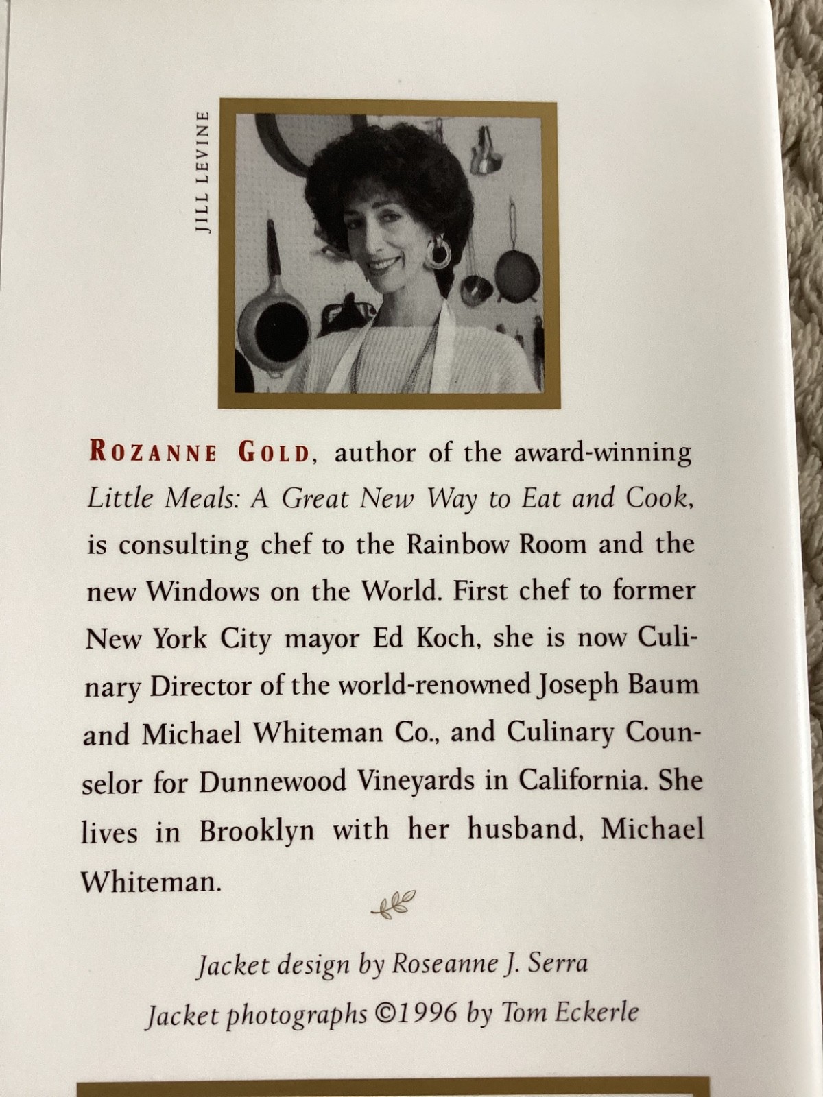 *Signed* A New World of Taste: Recipes 1-2-3 by Rozanne Gold (1996, HCDJ + Slip)