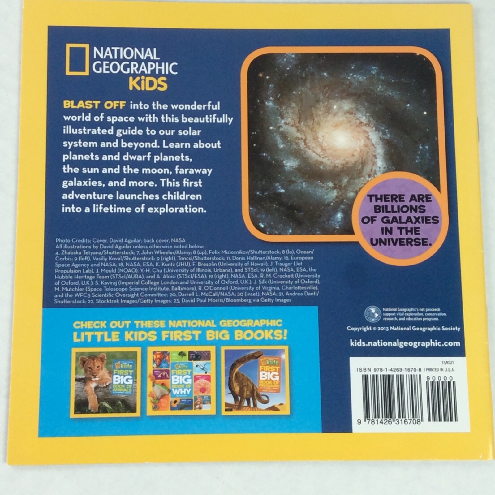 National Geographic Kids Book Of Space By Catherine D Hughes 2013