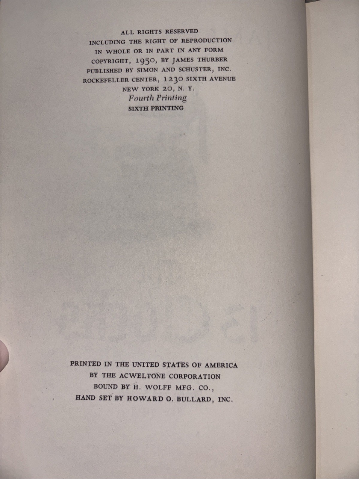 The 13 Clocks by James Thurber 1950 HCDJ Very good 4th Edition 6th Printing