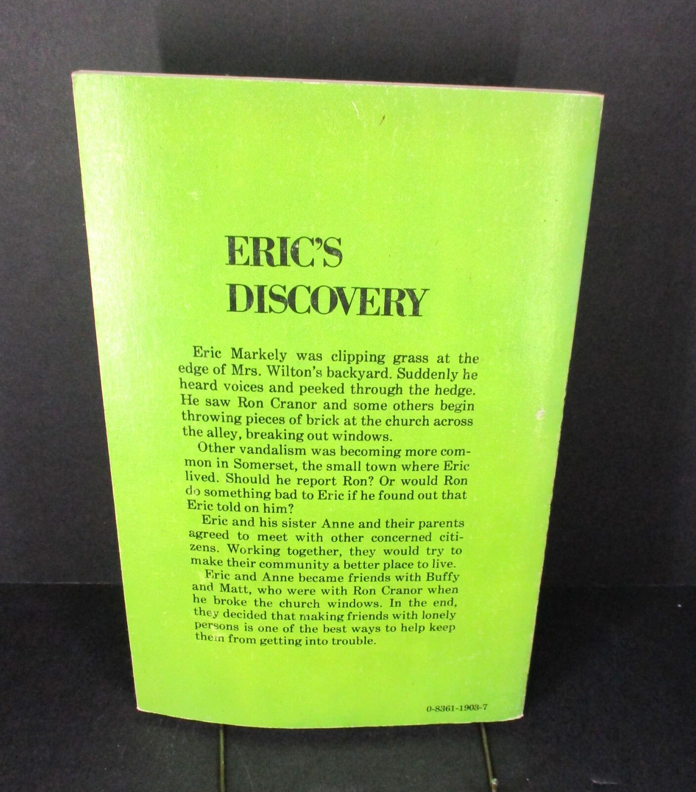 Eric’s Discovery by Dorothy Hamilton (1979, Paperback, Herald Press)