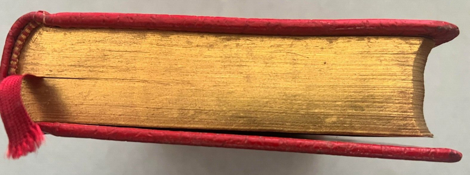 “The Life of Christ” Catholic 1954, Red Leather Binding, Gold Gilded Page Edges