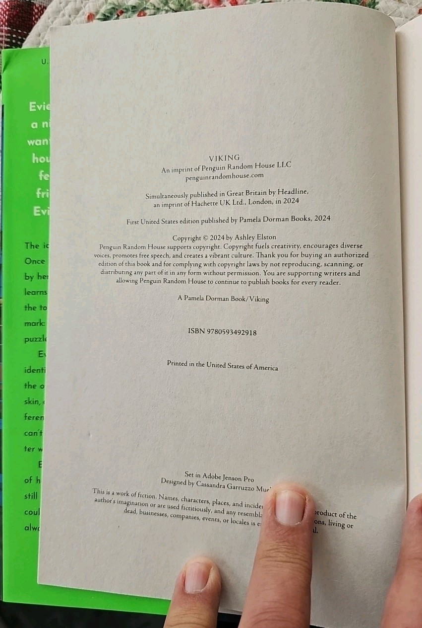 First Lie Wins by Ashley Elston Published In 2024 (Hardcover-Book Club Edition)