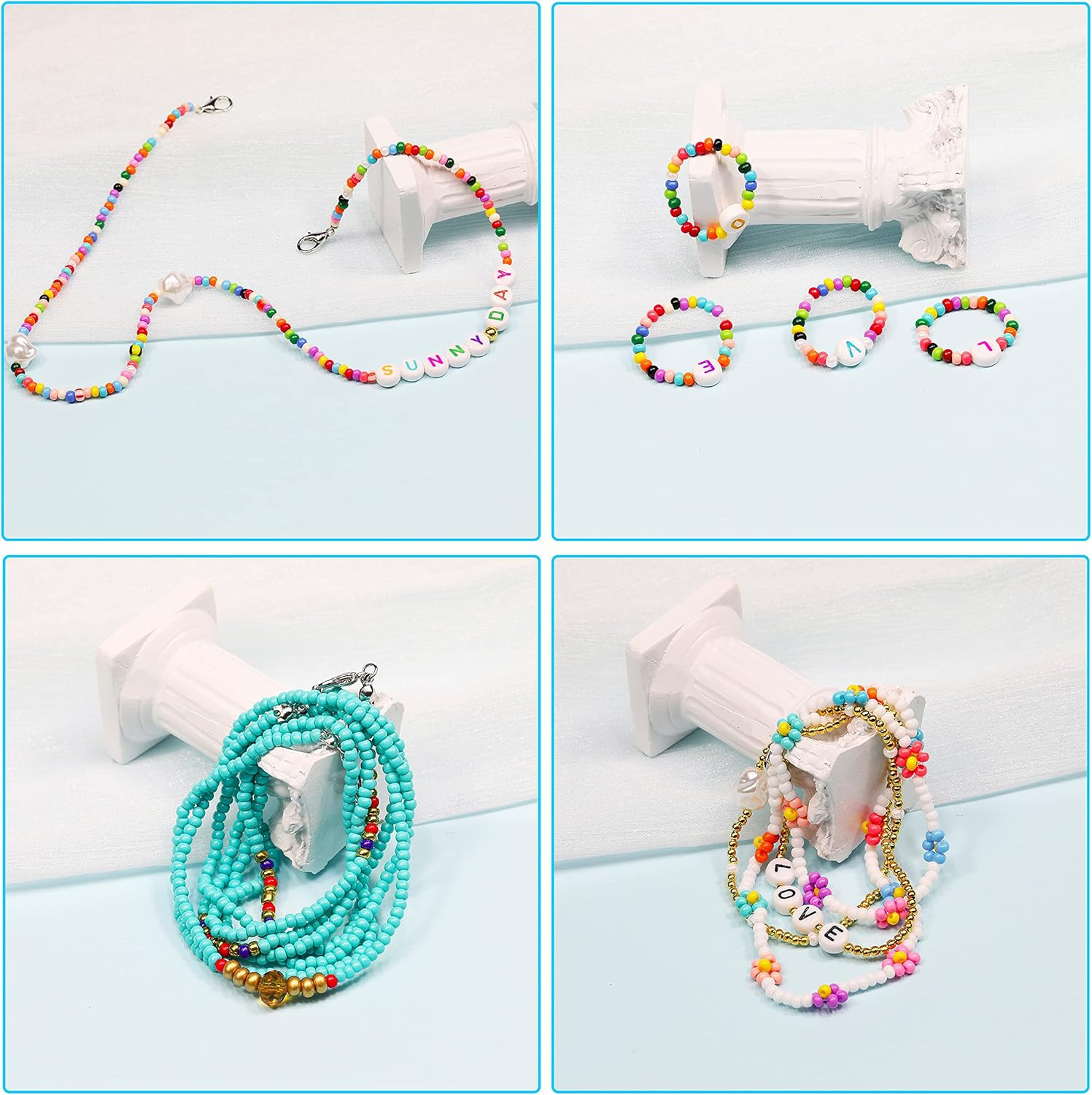 Size 3Mm Seed Beads about 8400Pcs in Box, 8/0 round Glass Seed Beads for Making
