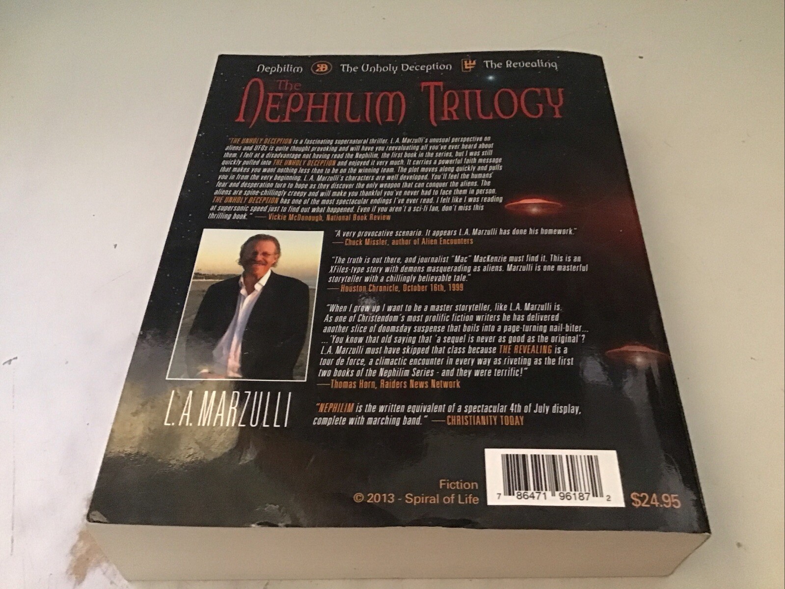 NEPHILIM TRILOGY COMPLETE 3 BOOK SERIES By LA Marzulli Autographed Signed