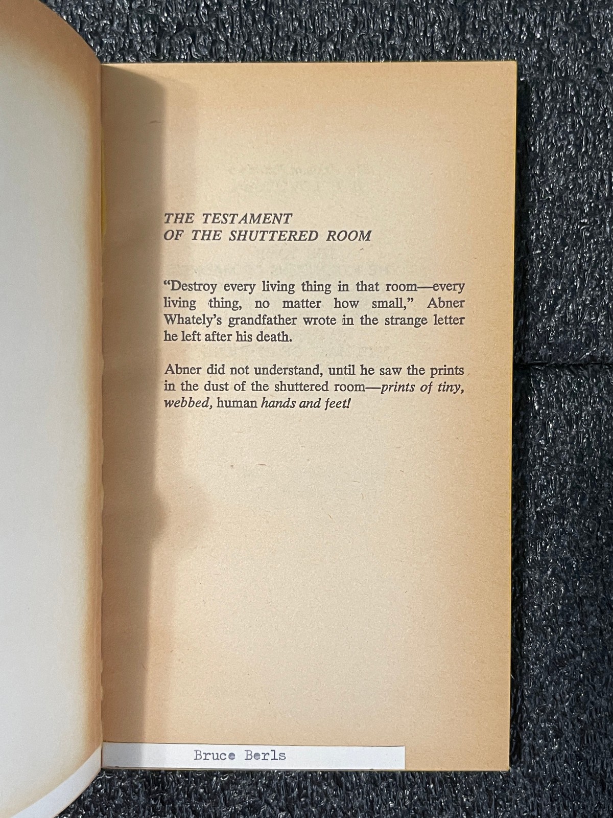 HP LOVECRAFT Shuttered Room August Derleth 1970 vtg pb 1st Supernatural Horror