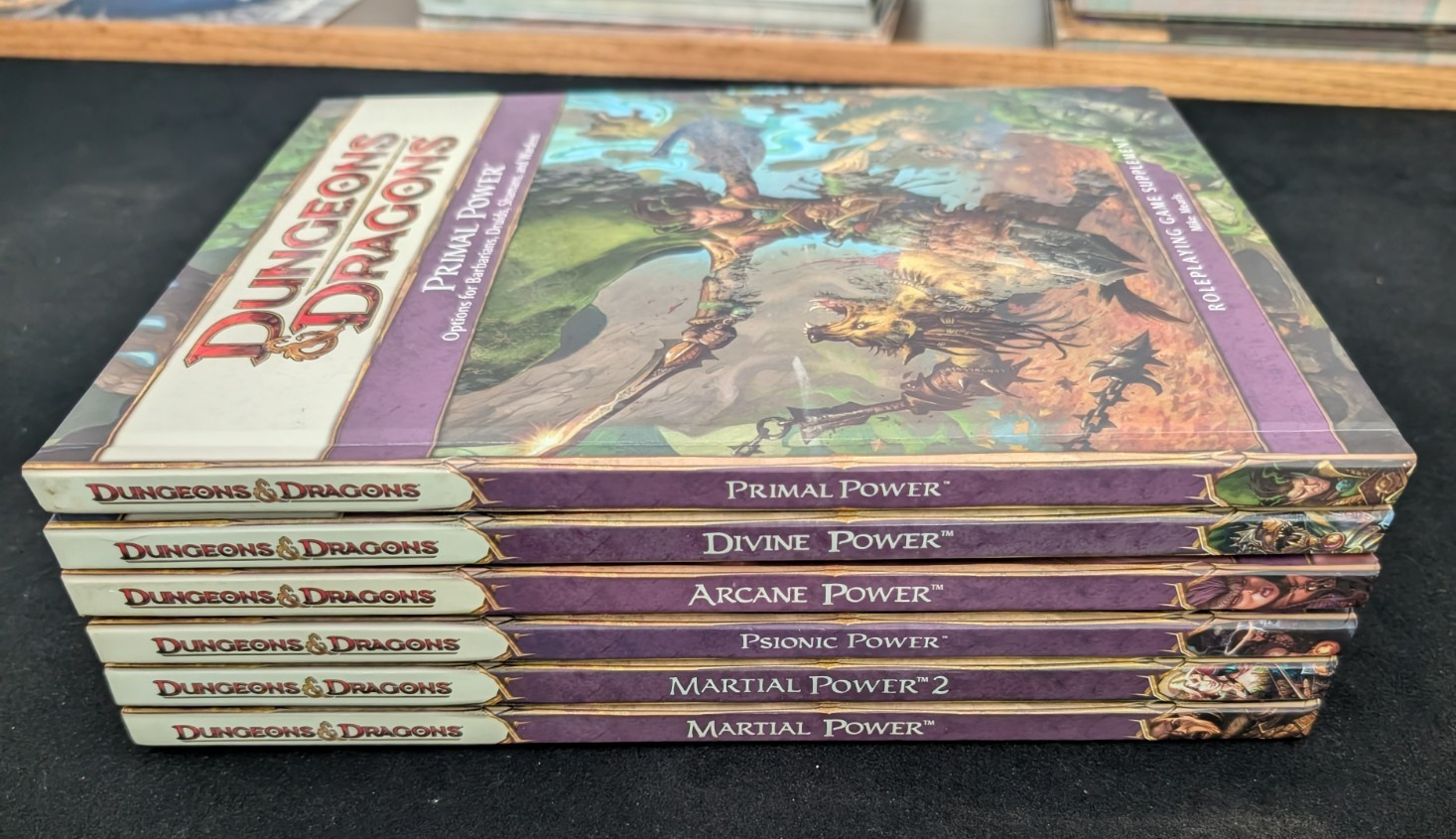 Lot of 6 Dungeons & Dragons 4e Arcane Divine Martial Psionic Primal Power VG
