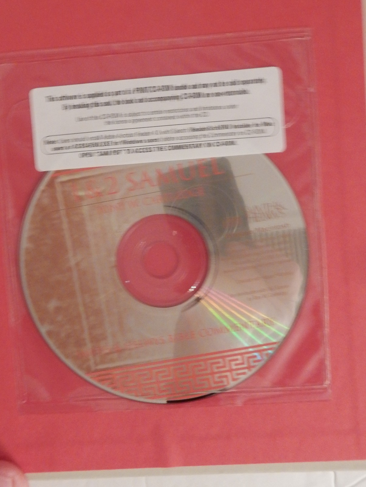 1 & 2 SAMUEL-Tony W. Cartledge-Smyth & Helwys Commentary Hardcover 2001 w/CD-ROM