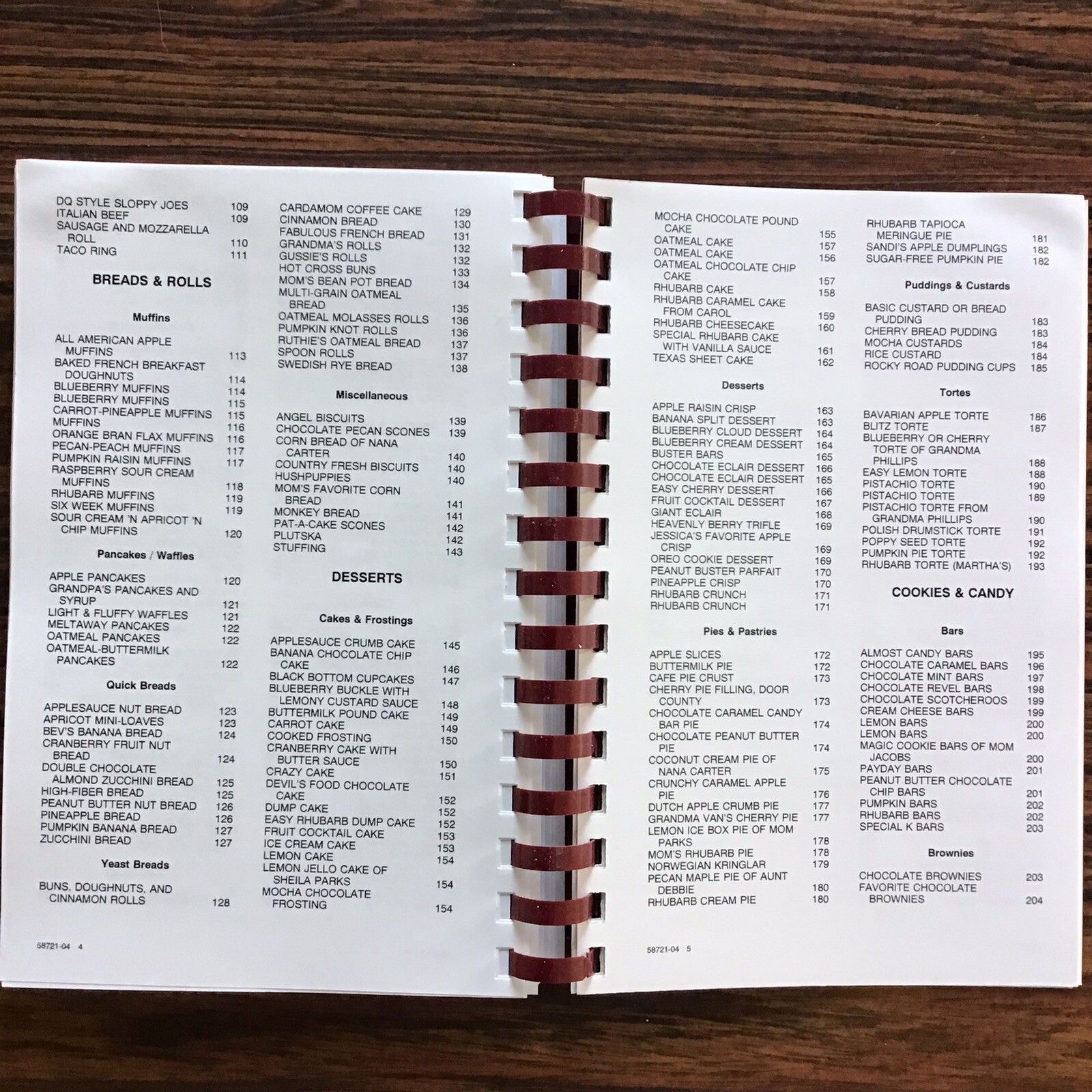 Sturgen Bay Wisconsin 1st Baptist Church 2004 Cookbook SEE INDEX PHOTOS