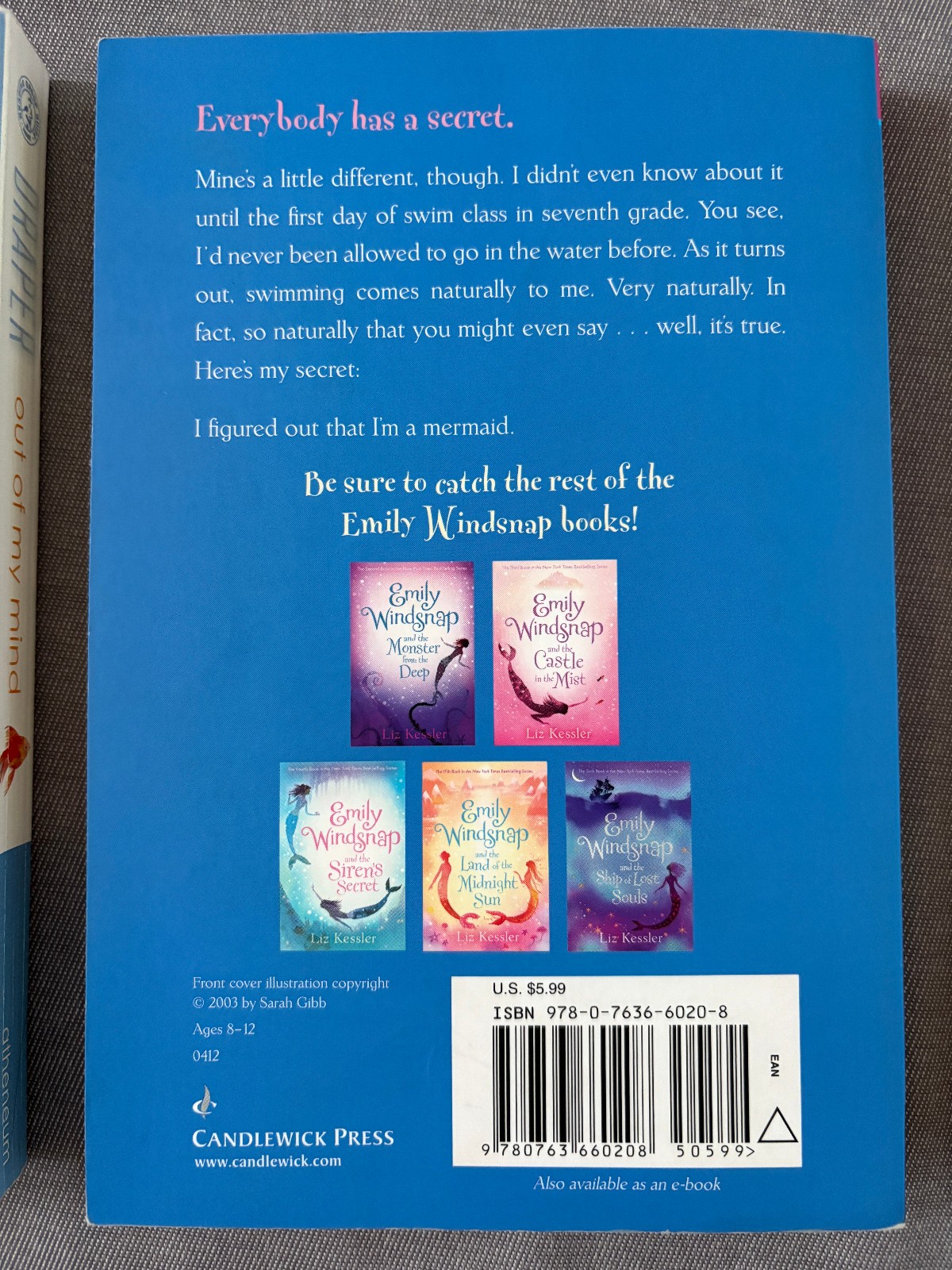 Kids books lot – 8-10 years old – Emily Windsnap, Half Magic, Out of my mind