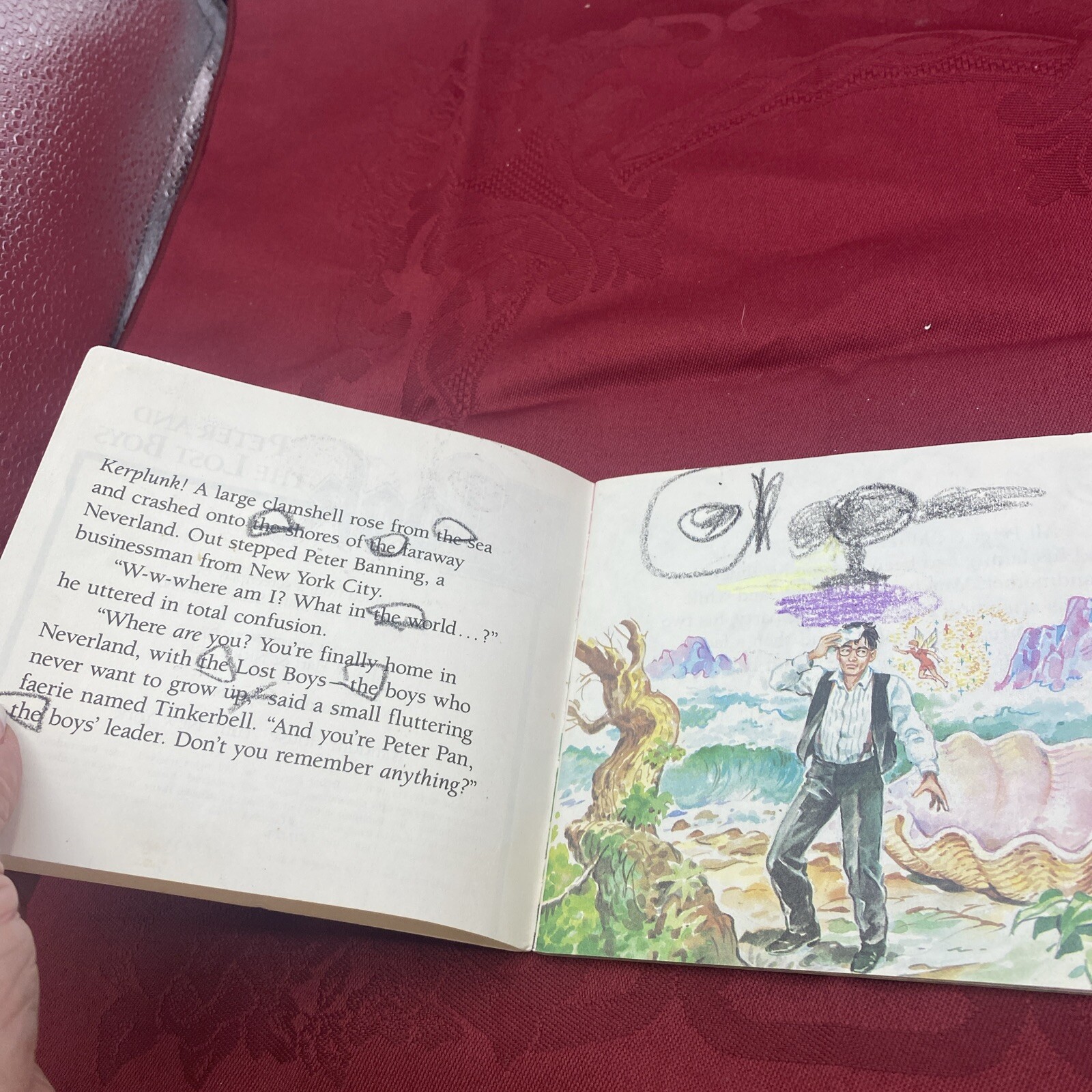 Hook PETER AND THE LOST BOYS (MINI STORYBOOK) By Jim Hart 1991 Paperback