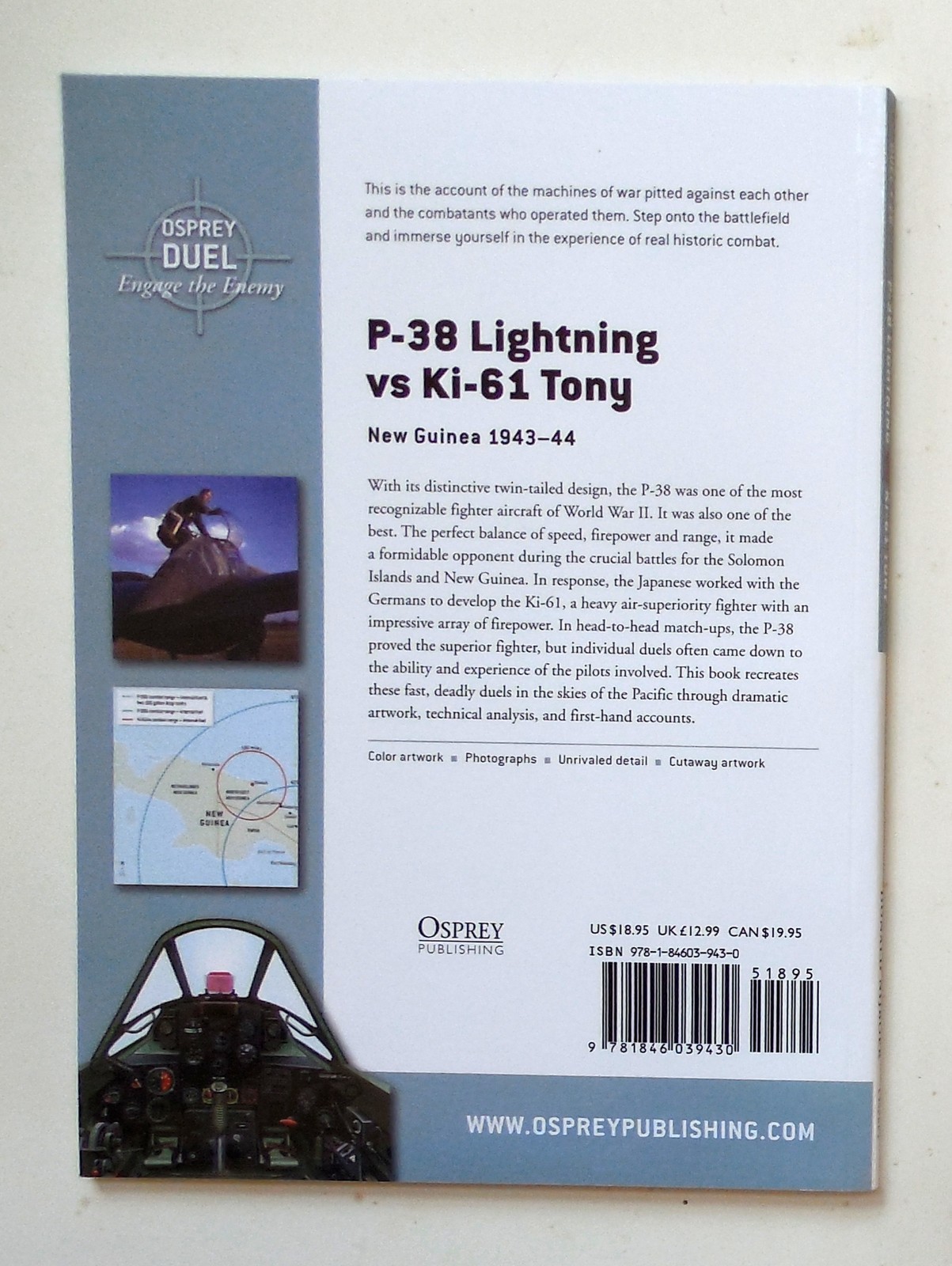 Osprey Duel Series “P-38 Lightning vs. Ki-51 Tony -New Guinea 1943” Book No. 26