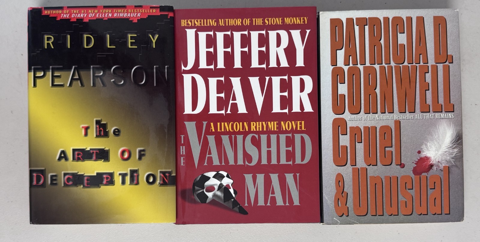 Lot of 13 Murder / Thriller / Suspense Hardcover Books