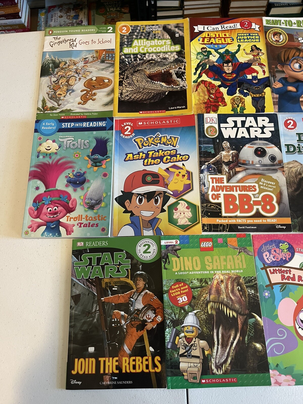 Lot of 20 Level 2 RL~Ready to-I Can Read-Step into Reading-Learn Read Books MIX