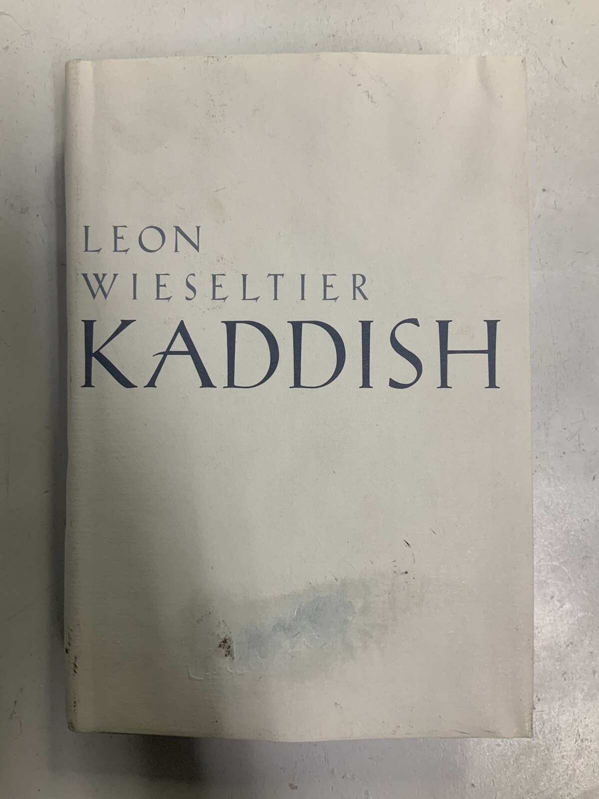 Kaddish 1998 Hardback Dust Jacket Leon Wieseltier PreownedBookCom