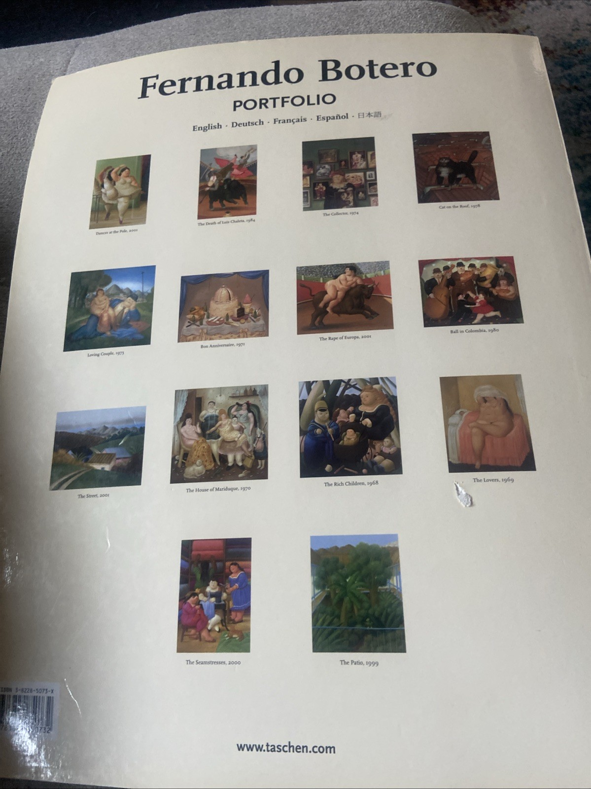 Fernando Botero Taschen Portfolio Book With 14 11X14” Prints To Frame