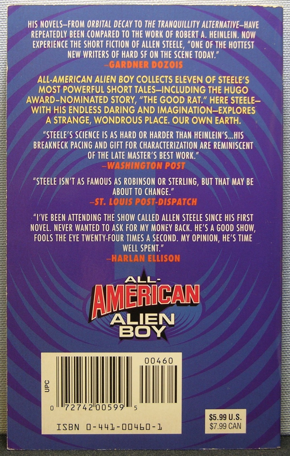 Steele, Allen – All-American Alien Boy PB 1st Printing 1997 Fine