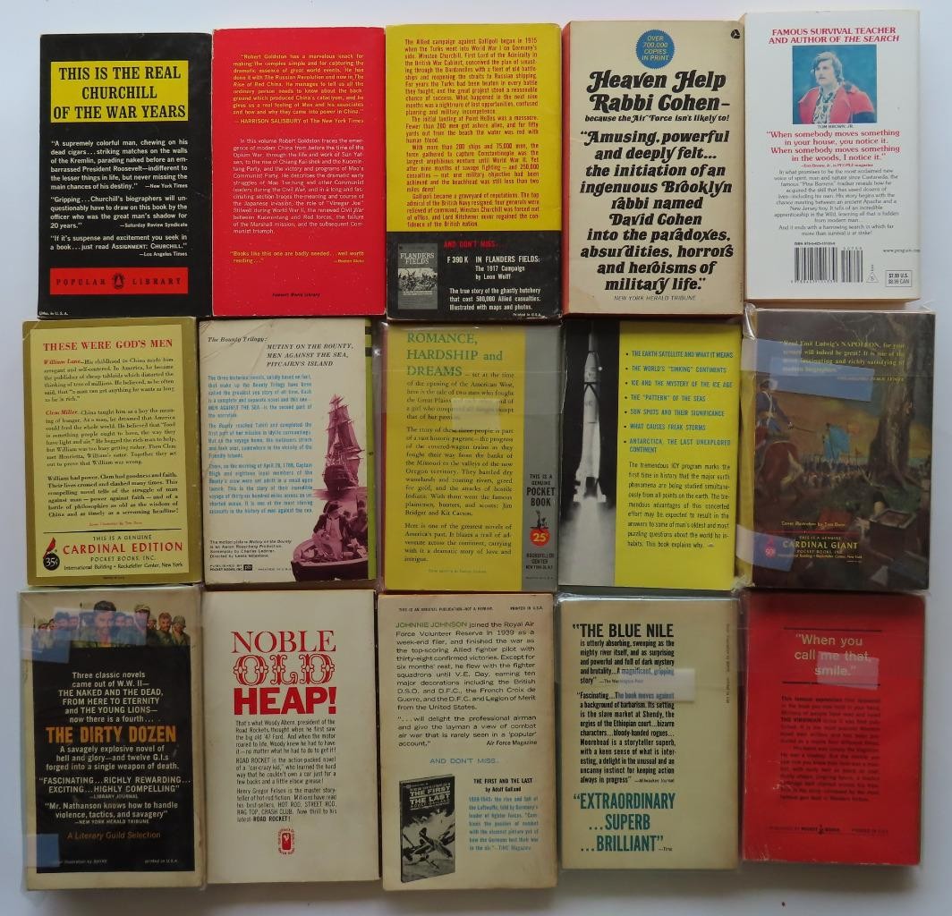 Lot of 36 Older Paperbacks Fiction, Nonfiction, Various Authors & Genres HQ