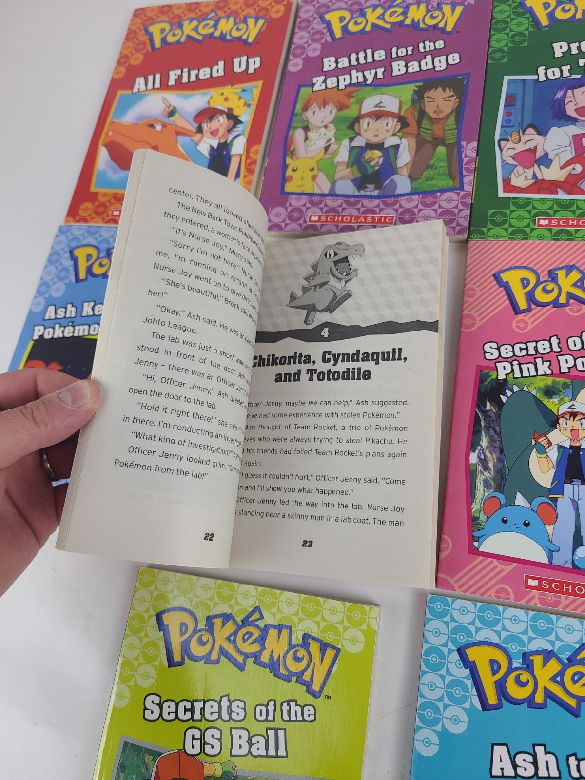 Pokemon Chapter Books Lot of 10 Scholastic Paperback Children’s Anime Pikachu