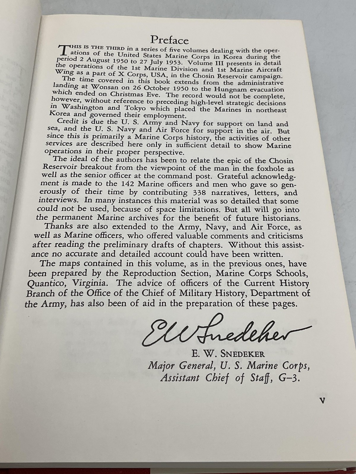 Vintage The Chosin Reservoir Campaign Montross Canzona Battery Press HC DJ USA