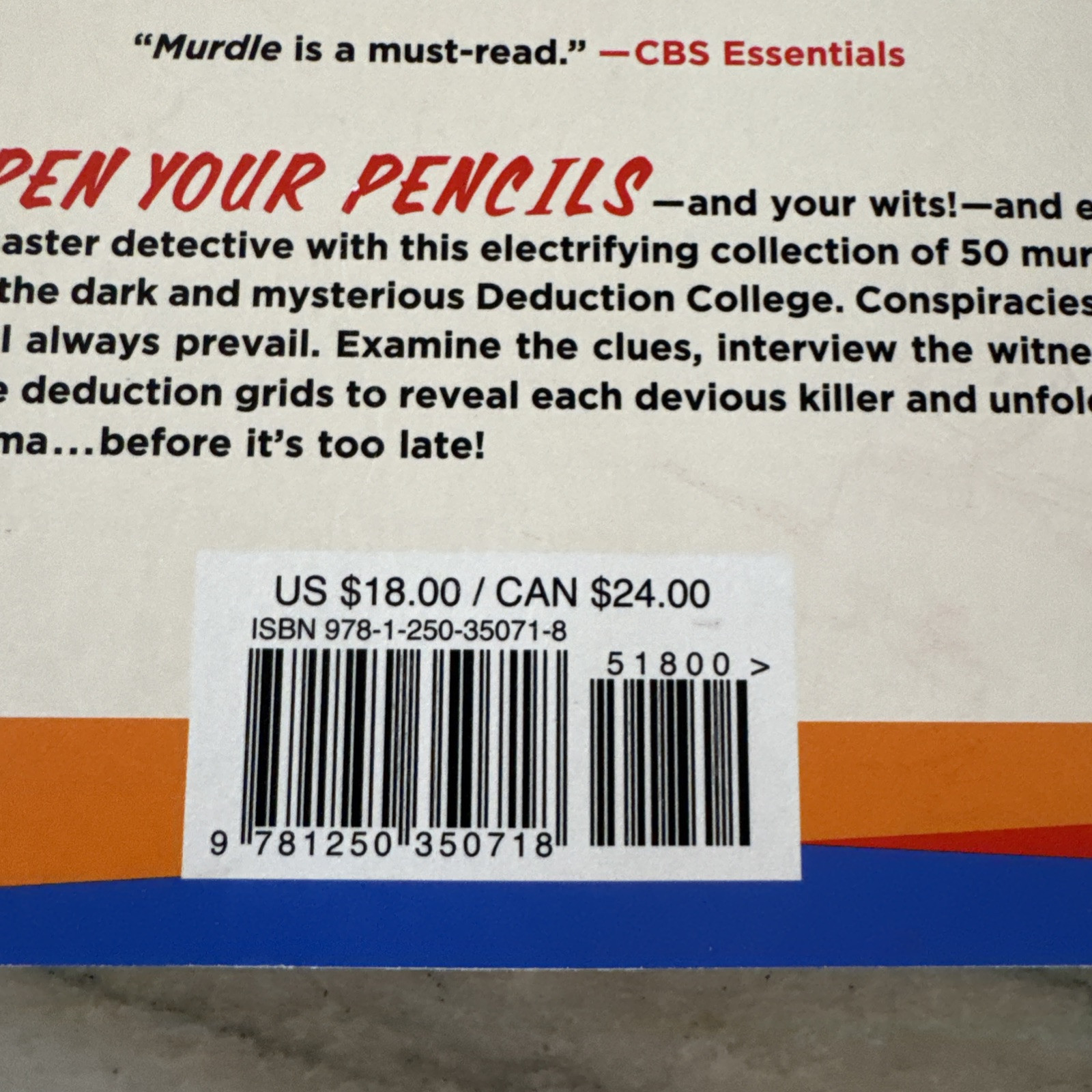 Murdle: The School of Mystery: 50 Seriously Sinister Logic Puzzles, Karber, G. T