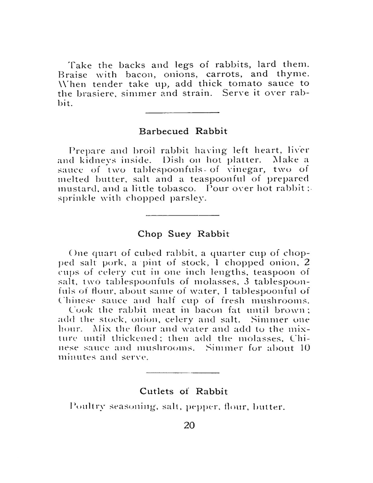 1919 The Rabbit Cook Book Vintage Recipes (61 page)