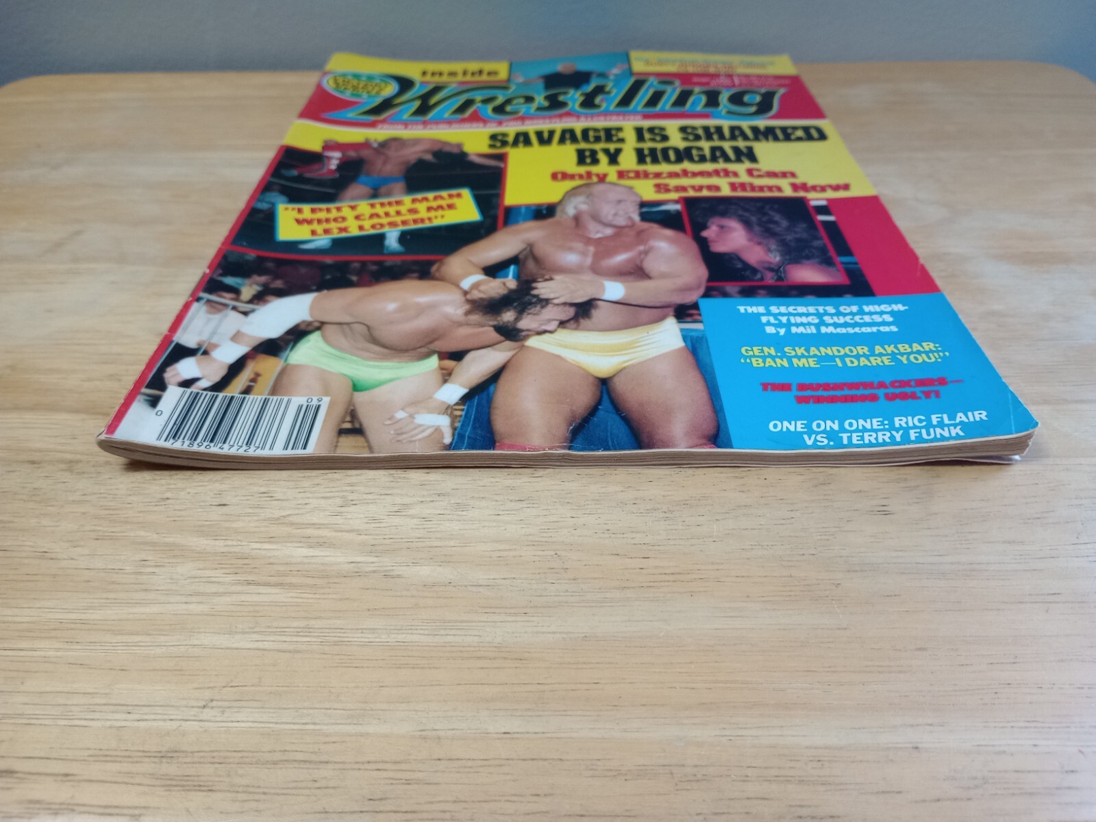 INSIDE WRESTLING SEPTEMBER 1989 RIC FLAIR HULK HOGAN DUSTY RHODES LEX LUGER WWE