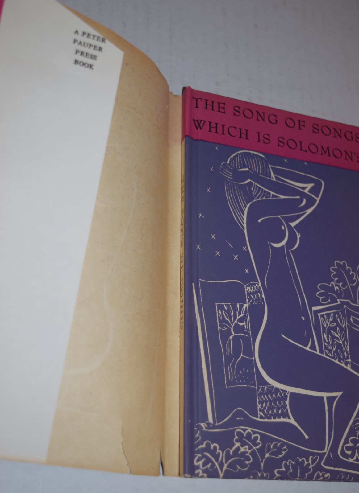 THE SONG OF SINGS WHICH IS SOLOMONS – HC/DJ – Peter Pauper Press