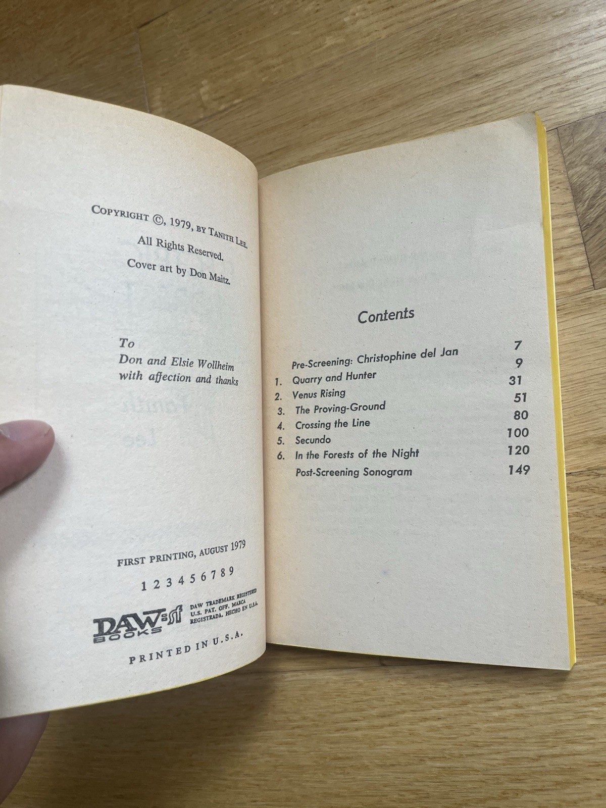 Electric Forest – Tanith Lee (1st edition 1st print) Daw Books, 1979