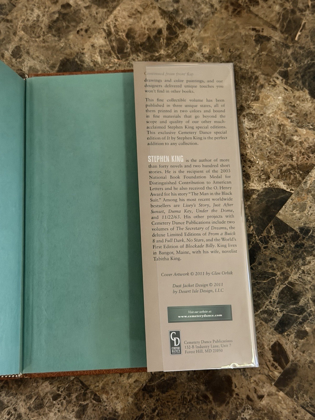 Stephen King IT Cemetery Dance 25th Anniversary Special Gift Edition Hardcover