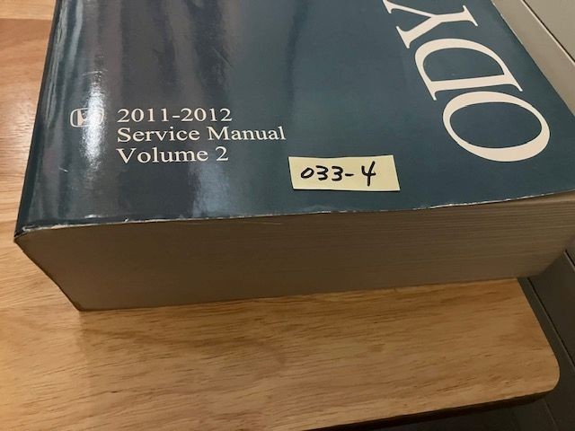 OEM HONDA 2011 – 2012 ODYSSEY FACTORY SERVICE MANUAL SHOP REPAIR 2 BOOKS
